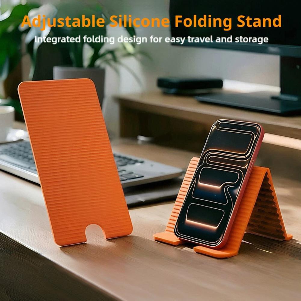 Laptop Office Accessories - Penyangga Ponsel Silikon Lipat Fleksibel untuk