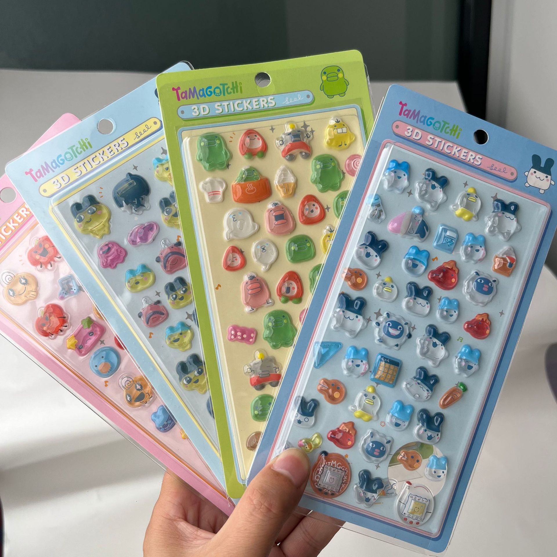 Laptop Accessories All - Stiker 3D Tamagotchi Lucu Retro Digital