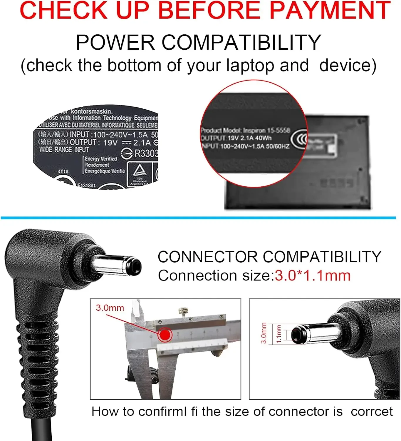 Pengisi daya adaptor Ac Laptop - Laptop Accessories Shop ulasan dan harga