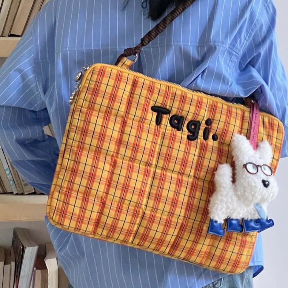Tas Laptop Grid Lucu 14in Tas  - Laptop Accessories Pouch ulasan dan harga