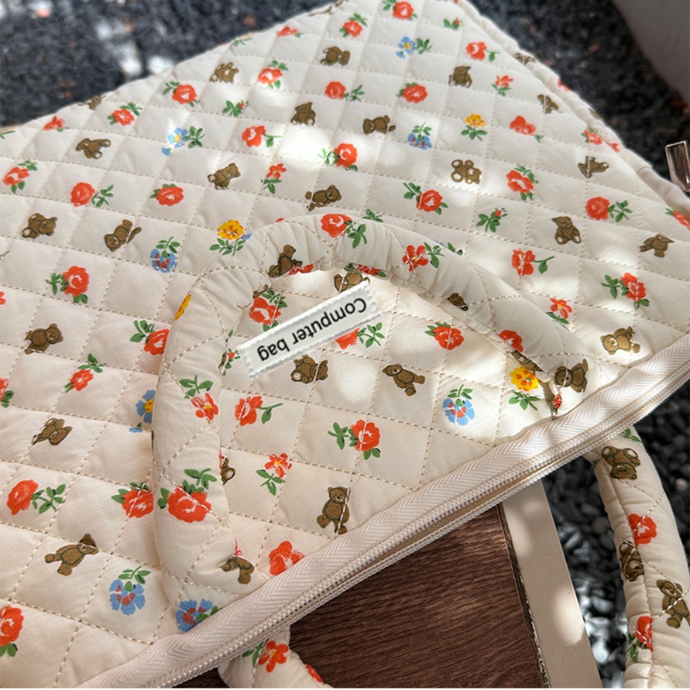 Tas Laptop Motif Bunga Korea 1 - Laptop Accessories Pouch ulasan dan harga