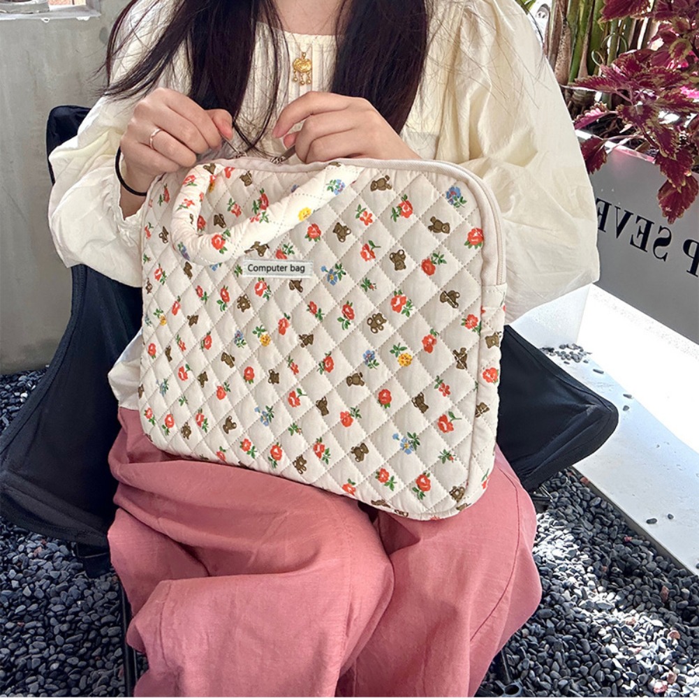 Tas Laptop Motif Bunga Korea 1 - Laptop Accessories Pouch ulasan dan harga