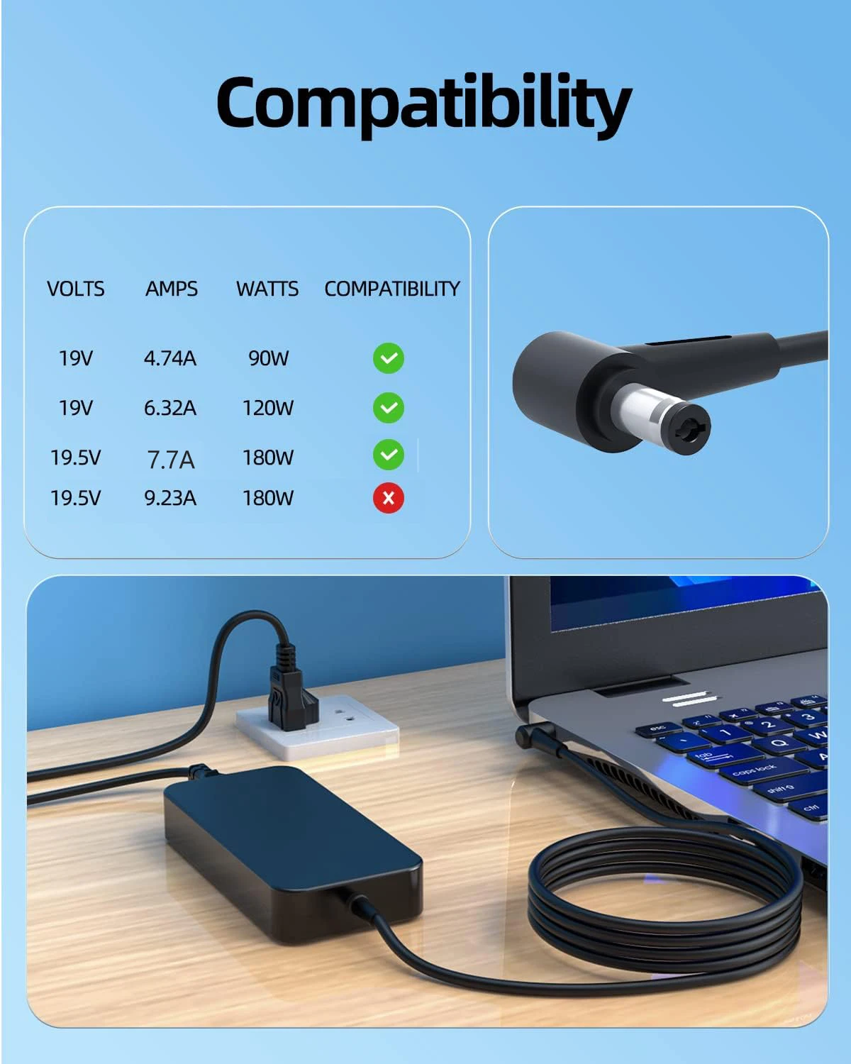 Pengisi daya adaptor Laptop AC - Laptop Accessories Shop ulasan dan harga