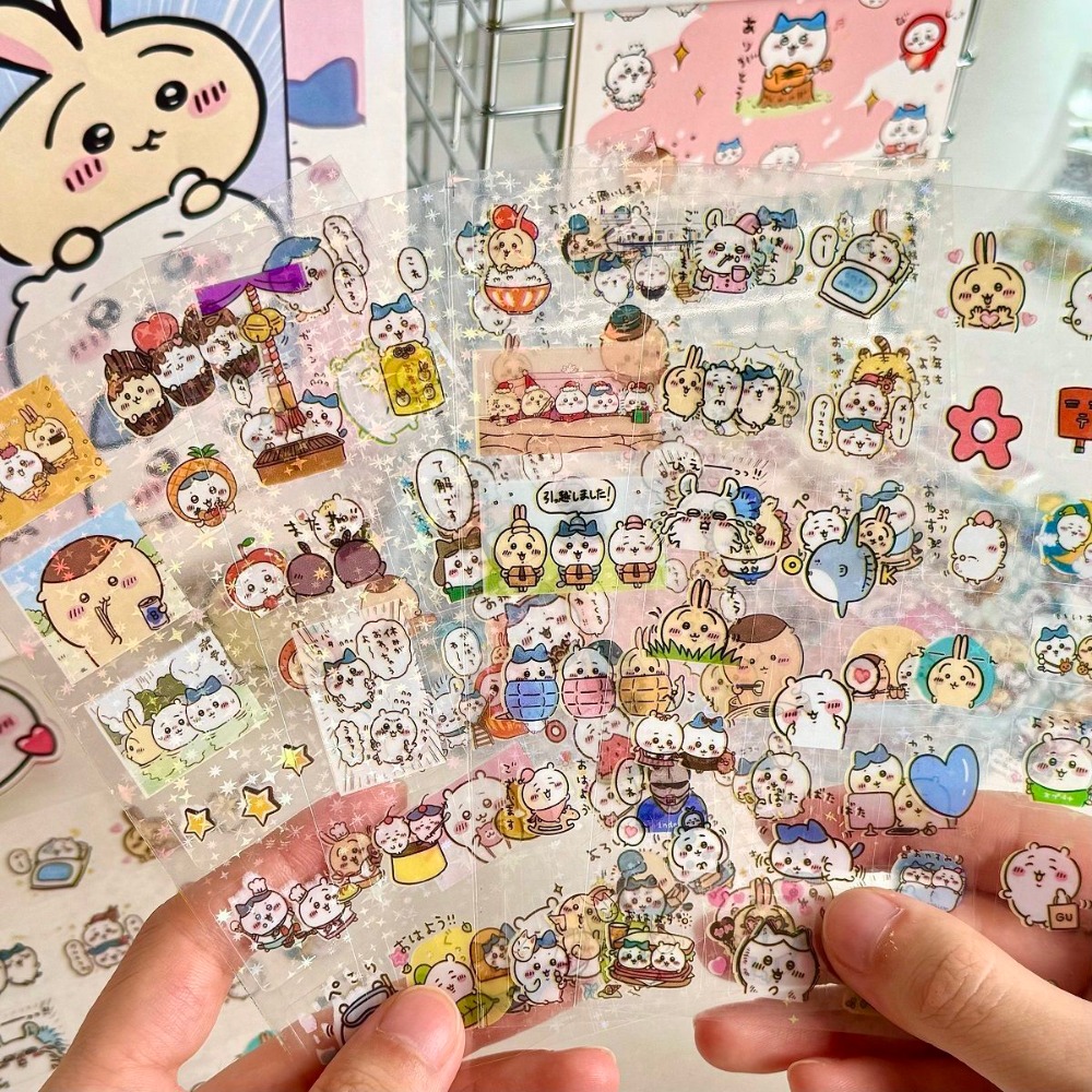 30 Buah Stiker Laser Chiikawa  - Laptop Accessories All ulasan dan harga
