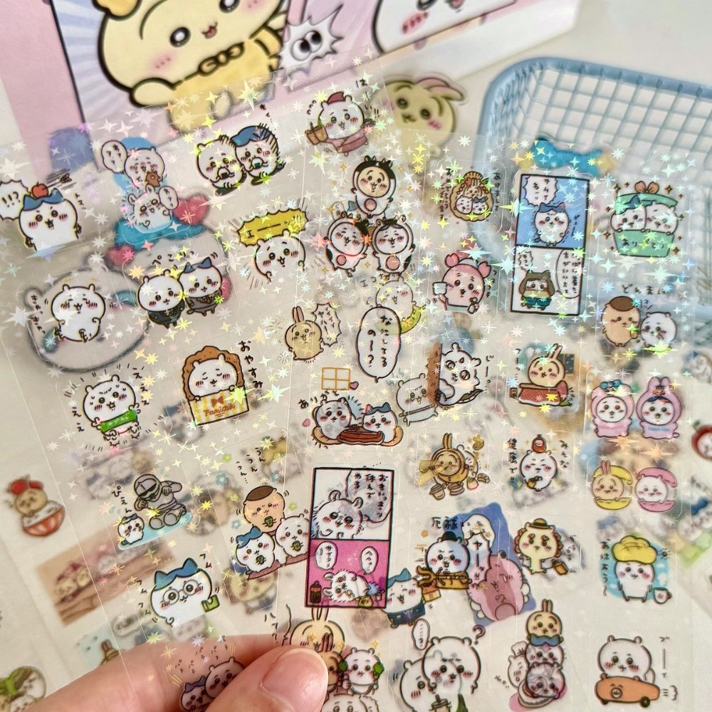 30 Buah Stiker Laser Chiikawa  - Laptop Accessories All ulasan dan harga