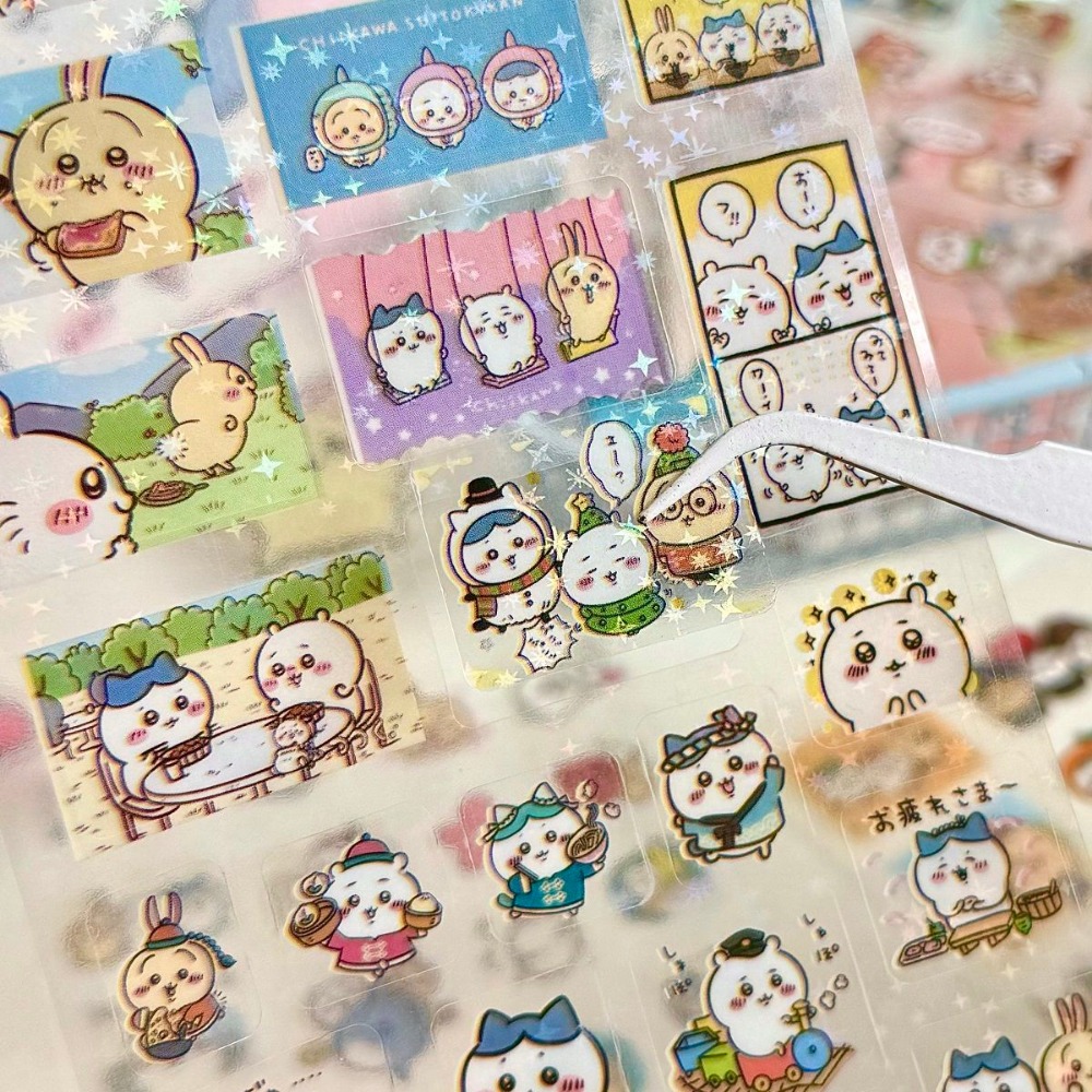 30 Buah Stiker Laser Chiikawa  - Laptop Accessories All ulasan dan harga