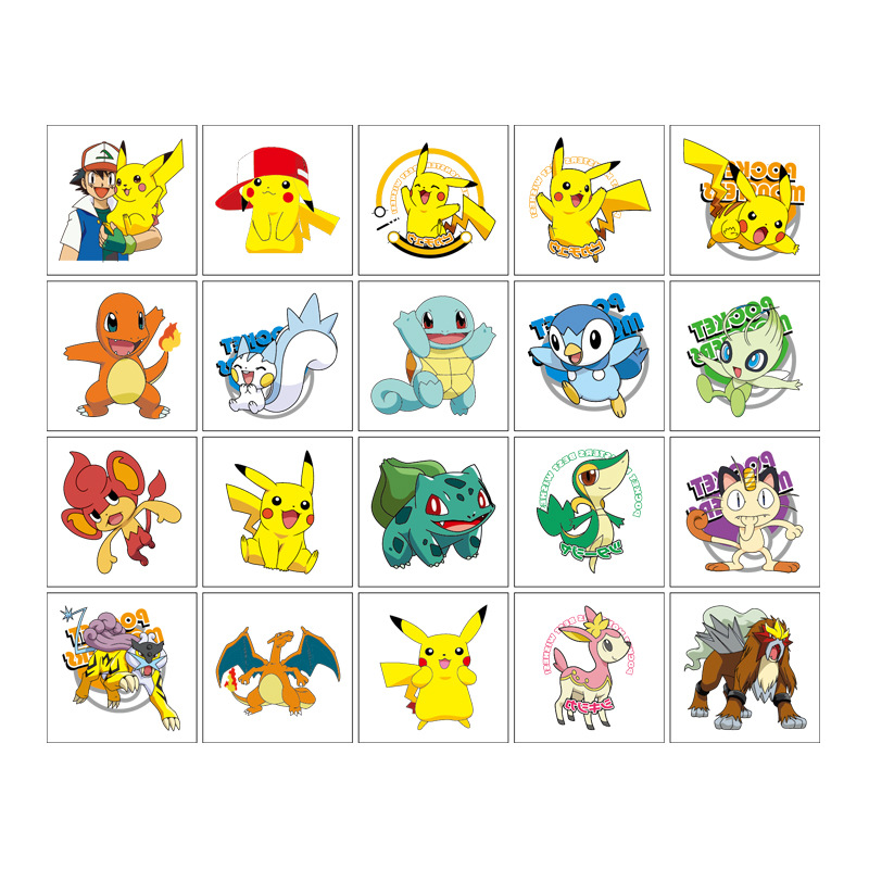 5*5Cm 20 Buah Stiker Tato Poke - Laptop Accessories All ulasan dan harga