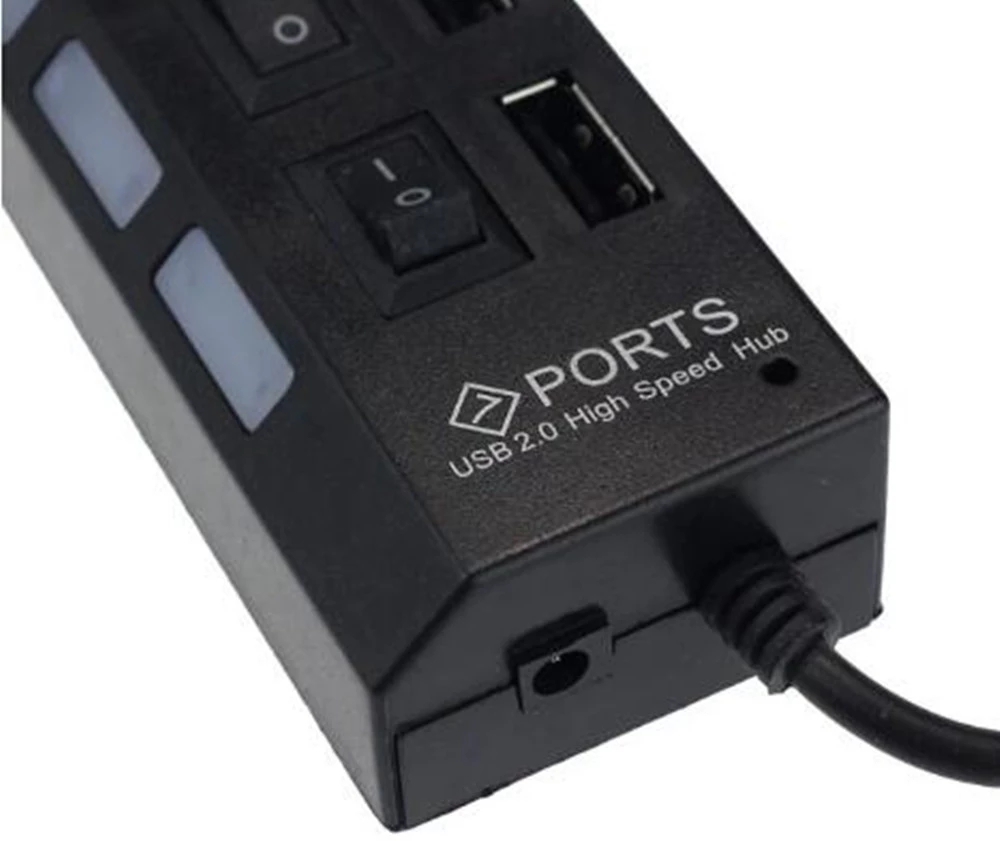 Pemisah Hub USB 2.0 7 Port unt - Laptop Accessories All ulasan dan harga