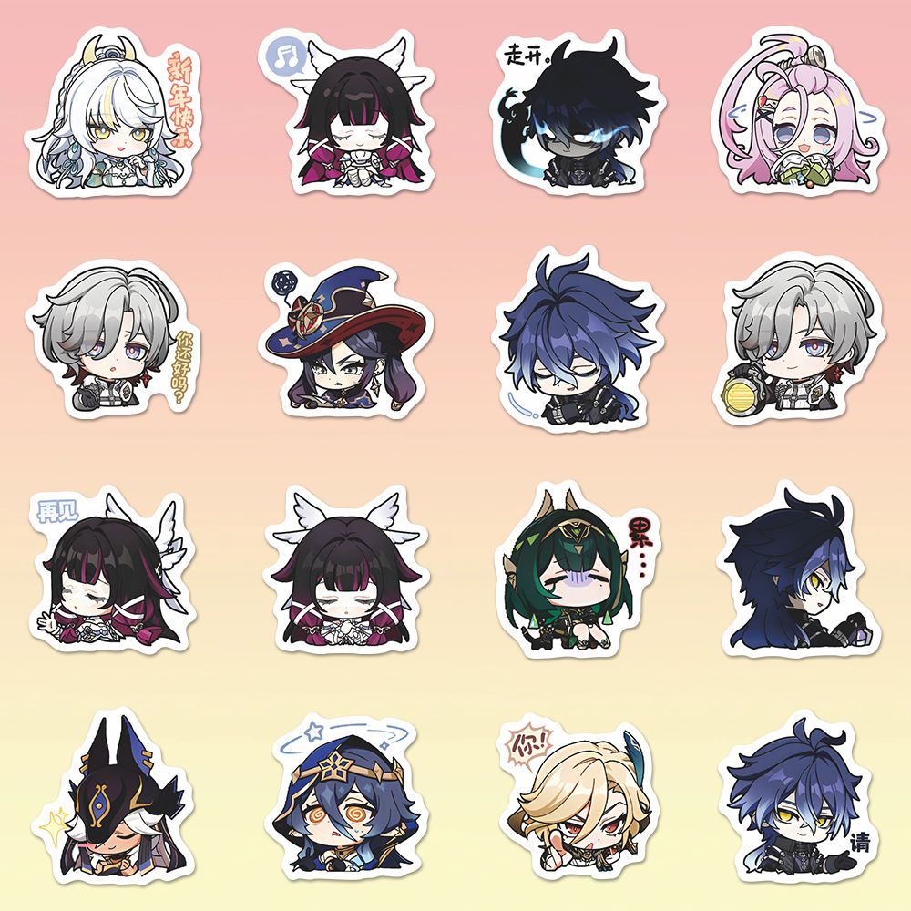 64 Buah Stiker Anime Genshin I - Laptop Accessories All ulasan dan harga